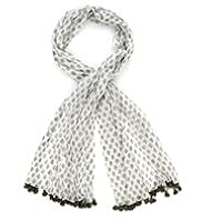 Indigo Collection Pure Cotton Lightweight Ditsy Scarf