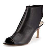 Autograph Leather Peeptoe Shoe Boots with Insolia®
