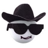Cool Cowboy Antenna Ball Topper - Yee Haa!