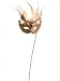 18 Gold Mardi Gras Glittery Jeweled Masquerade Feather Mask Christmas Ornament
