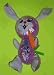 Inflatable 17-Inch Easter Bunny Rabbit Assorted Color Rabbits