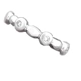 14K White Gold .05 CTW Bezel Set Diamond Band