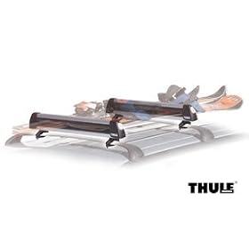 Click here to buy Thule 91726 Pull Top Sliding Ski and Snowboard Rack Carrier.