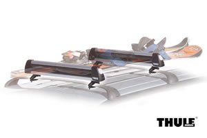 Childrens Toyshop  Sporting Goods : Thule 91726 Pull Top Sliding Ski and Snowboard Rack Carrier