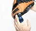 Powersplint - Sports Finger Splint Guard Protector Brace for adults & children, all sports (large black)