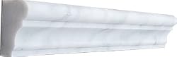 Crown Mercer (Chair Rail) Molding 12" POLISHED Carrara Marble Trim