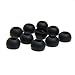 Bluecell 5 Pair Large Black color Silicone Replacement Ear Buds Tips for Audio-Technica Skullcandy Monster Sony Ultimate Ears Sharp Sennheiser Plantronics TDK Phillips Panasonic Denon Griffin JVC