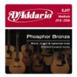 D'Addario Acoustic Guitar Strings Set, Phosphor Bronze, Medium