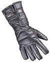 GL2068 - Leather Motorcycle Gauntlet Double Strap Gloves