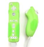 Nintendo Wii Remote and Nunchaku Controller Version 2.0 Super Grip Green Si ....