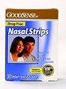 Good Sense Nasal Strips 30 Medium Clear Nasal Dilators, Drug Free