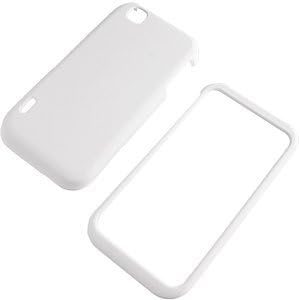 White Rubberized Protector Case for T-Mobile myTouch (LG myTouch E739)