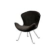 Ultra Soft Wing Chair Black (set of 2) By Walker Edison Furniture