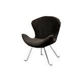Ultra Soft Wing Chair Black (set of 2) By Walker Edison Furniture