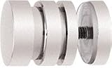 CRL Contemporary Style Brushed Nickel Finish Single-Sided Shower Door Knobs