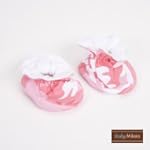 Pink Camo Baby Booties by Baby Milano.