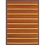 Anji Mountain Contemporary Premiere Bamboo Rug 2'X3' (TwoTone Natural and Brown) by ANJI MOUNTAIN BAMBOO RUGS