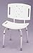 Adjustable Bathtub or Shower Safety Bench with Back