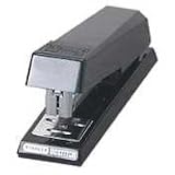 Stanley Bostitch AntiJam Half Strip Stapler, 20 Sheet Capacity, Black (B600-BLACK)
