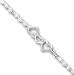 Sterling Silver 9inch Solid Polished Fancy Heart Link Anklet - 9 inch