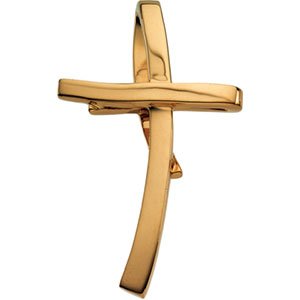14K Yellow Gold Cross Pendant