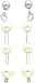 White-gold Triple Cultured Pearl Dangle Earrings