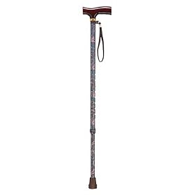Adjustable Lightweight "t" Handle Cane With Wrist Strap