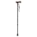 Adjustable Lightweight "t" Handle Cane With Wrist Strap Bronze Wave