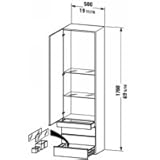 IMAGE OF Duravit Happy D. Tall Cabinet 9246L-65