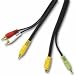Electronics : Cables To Go - 27993 - 25ft S-Video & 3.5mm Stereo Audio To 3 RCA Adapter Cable