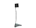 Home Theater in A Box Speaker Stands - Black Pillar With Glass Base