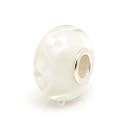 Pandora trollbeads compatible sterling silver core Murano Glass Slide-on and Slide-off glass bead , 14 x 8mm. 5mm hole so fits most bracelets.