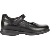 Hush Puppies Thea Black Leather Girls School Shoe