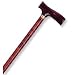 Cane Aluminum T-Handle Maple (Wood) - Adj (#60507)