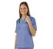 Women's Scrub Set Medical Scrub Top and Pant (Ceil Blue, S) SIZES RUN LARGE! [Apparel]