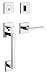 Baldwin 85390.RENT Minneapolis Right Handed Single Cylinder Keyed Entry Sectiona, Lifetime Satin Nickel