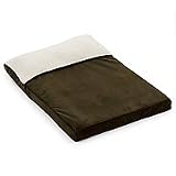 Petmate Memory Foam Pillow Topper Pet Bed (39 x 27, Brown)
