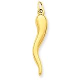14k Italian Horn Charm