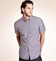 Big & Tall Blue Harbour Linen Blend Lightweight Shirt