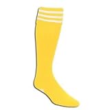 adidas 3-Stripe Socks (Yellow/Wh)ite