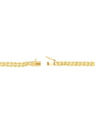 3.75 mm Solid Double Rope Bracelet 14K Yellow 7 Inch Ch76
