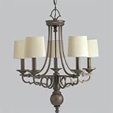 Progress P4566 Meeting Street 5 Light Chandelier Finish: ROASTED JAVA