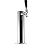 Single Tap Chrome Draft Beer Kegerator Tower - 2 1/2" Diameter