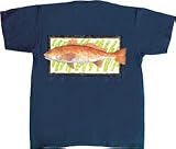 Flying Fisherman Native Angler Collection Redfish Short Sleeve Tee Shirt T1543 Medium