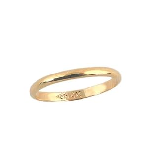 Infant, Baby Jewelry - 14K Yellow Gold First Band Ring (Size 1)
