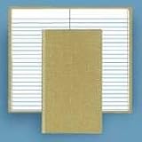 Boorum & Pease 6571 Handy Size Bound Memo Book, Stiff Tan Cover, 9 x 5-7/8 Size, 96 Pages