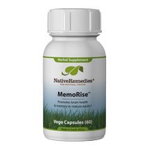MemoRise - Reduce Memory Loss, 60 caps,(Native Remedies)