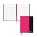 Pink & Black Professional Casebound Notebook, 8-1/4 x 11-5/8, 96 Ruled Sheets