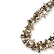 .925 Silver, 14k, Tiger's Eye & Pearl Necklace- 18 IN