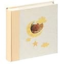 Walther ME-114 Einsteck-Babyalbum Bambini mit Ausstanzung für persönlichen Namen mit Beschriftungsfeldern für 200 Photos 10 x 15 cm beige